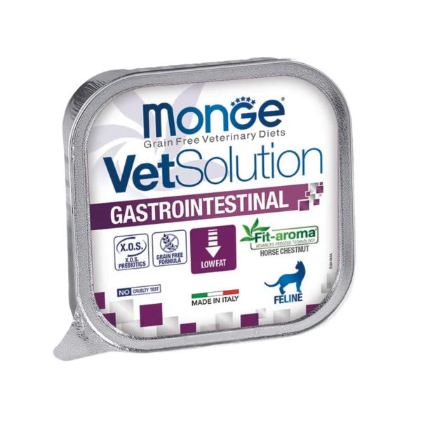 Imagen de Alimento Húmedo Paté MONGE Vet Solution Gato Gastrointestinal 100gr