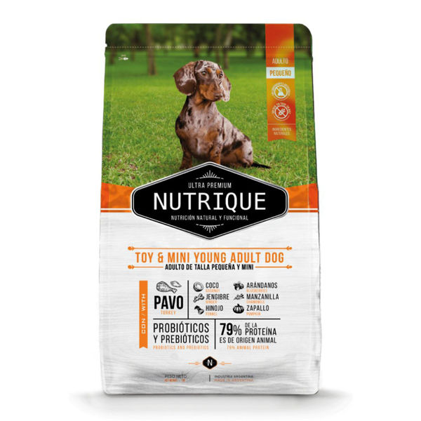 Imagen de Alimento NUTRIQUE Perro Adulto Raza Pequeña Pavo 3 Kg