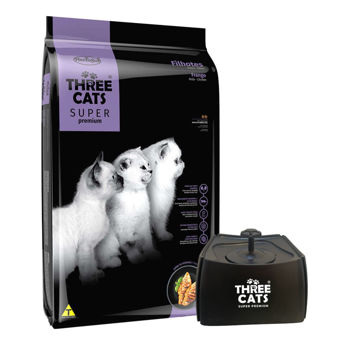 Imagen de Alimento THREE CATS Super Premium Gato Cachorro Kitten Pollo 10,1 kg + Regalo
