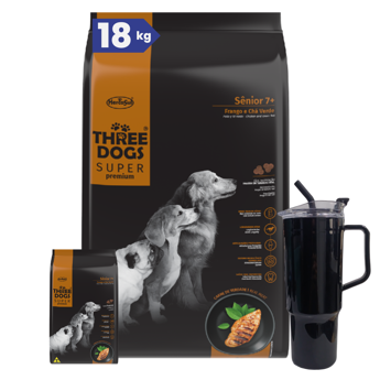 Imagen de Alimento THREE DOGS Perro Super Premium Senior 15 + 2 kg + Regalo