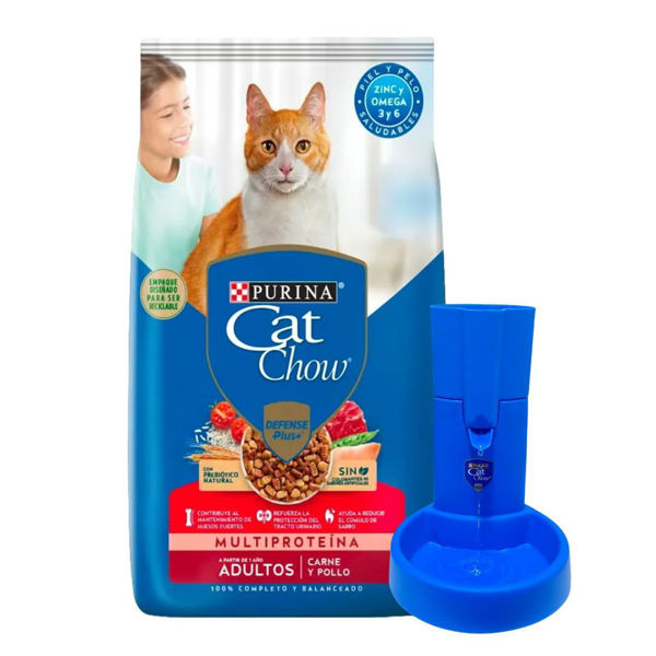 Imagen de Alimento CAT CHOW Gato Adulto Carne y Pollo 15 Kg + Regalo