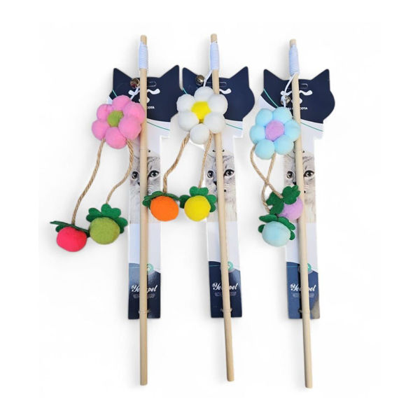 Imagen de Juguete Para Gato LILI MASCOTA Vara Flor