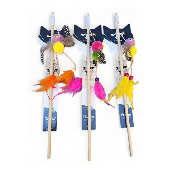 Imagen de Juguete Para Gato LILI MASCOTA Vara Pájaro