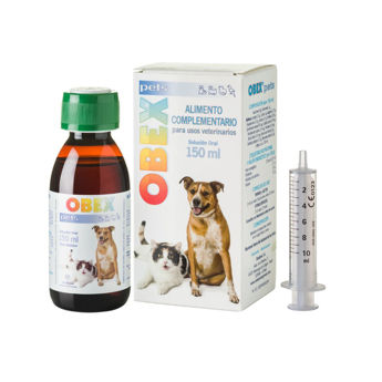 Imagen de Suplemento Alimentario OBEX PETS Solución Oral Perros y Gatos Obesos 150 ml