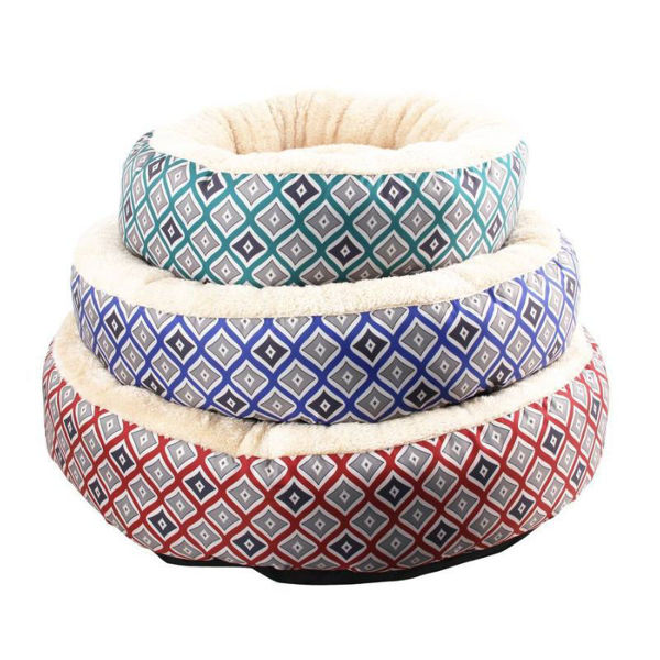 Imagen de Cama Para Perro PAWISE Redonda Color Rojo - 50.8 cm