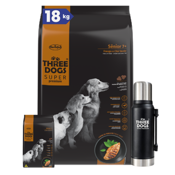 Imagen de Alimento THREE DOGS Perro Super Premium Senior 15 + 2 kg + Regalo