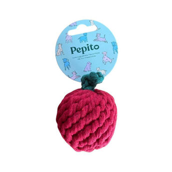 Imagen de Juguete Para Perro PEPITO Cuerda Manzana