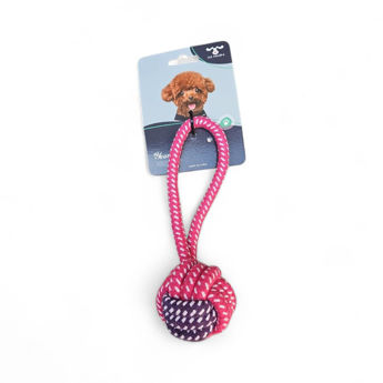 Imagen de Juguete Para Perro LILI MASCOTA Cuerda Pelota Con Asa