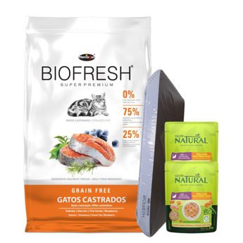 Imagen de Alimento BIOFRESH Gato Castrado Salmón 7,5 kg + Regalo