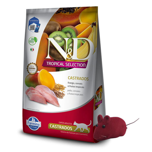 Imagen de Alimento NYD TROPICAL Gato Castrado Pollo 1.5 Kg + Regalo