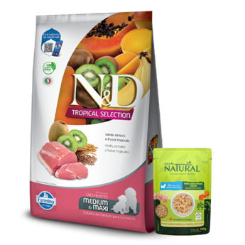 Imagen de Alimento NYD Tropical Perro Cachorro Raza Mediana y Grande 2.5 Kg + Regalo