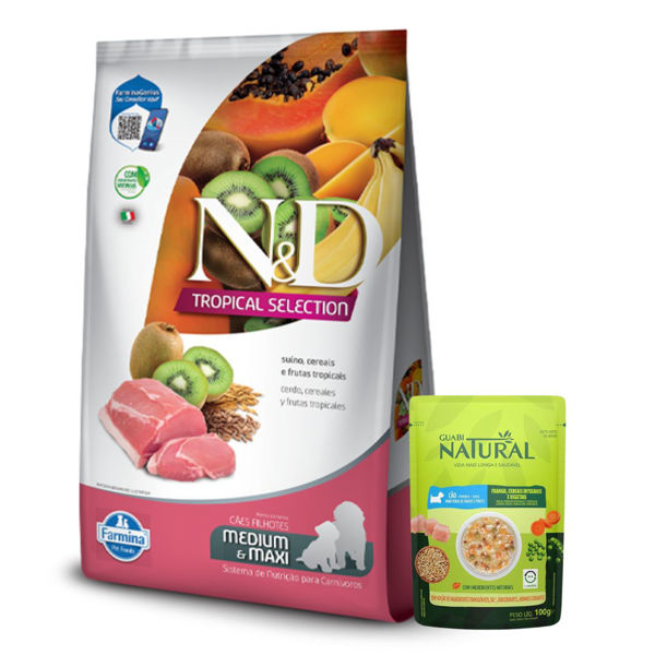 Imagen de Alimento NYD Tropical Perro Cachorro Raza Mediana y Grande 2.5 Kg + Regalo