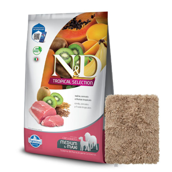 Imagen de Alimento NYD Tropical Perro Adulto Raza Mediana y Grande Cerdo 12 Kg + Regalo