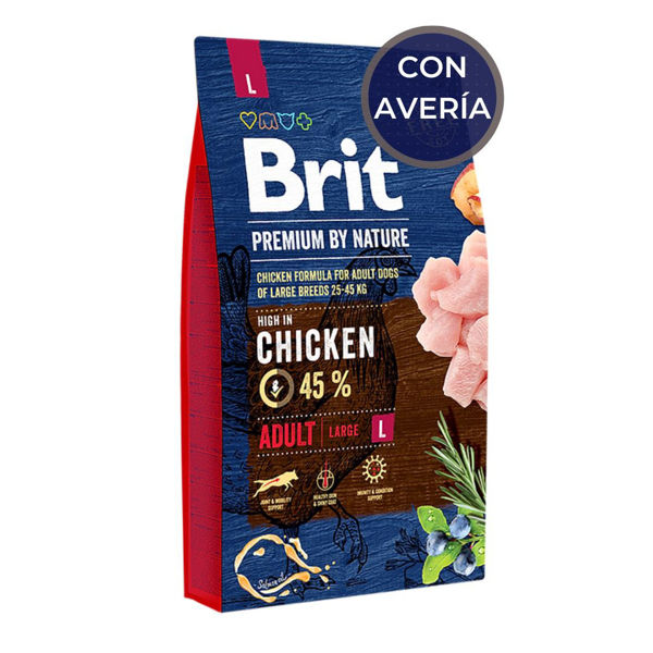 Imagen de Alimento BRIT Perro Adulto Raza Grande 15 kg / Con Avería