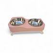 Imagen de Comedero y Bebedero LILI MASCOTA Plato Doble Patas Plegables
