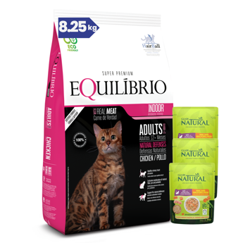 Imagen de Alimento EQUILIBRIO Gato Adulto 7,5 kg + 750 grs + Regalo