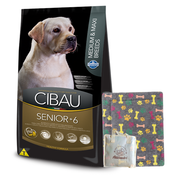 Imagen de Alimento CIBAU Perro Senior +6 años 12 kg + Regalo