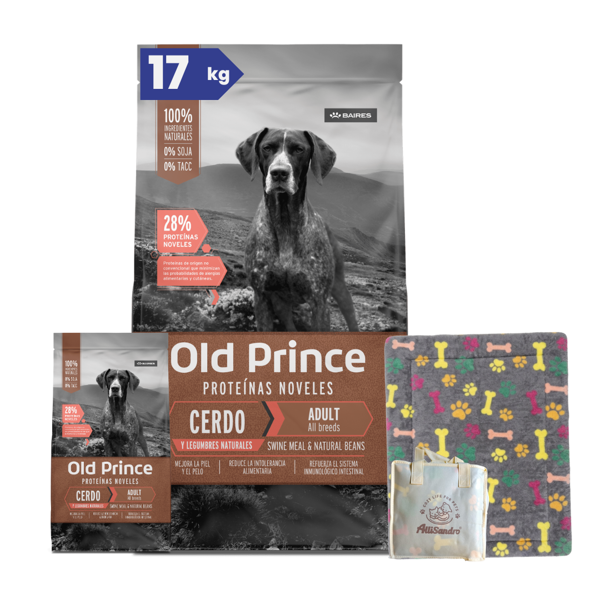 Imagen de Alimento OLD Prince Perro Adulto Cerdo y Legumbres Todas las Razas 15 + 2 kg + Regalo