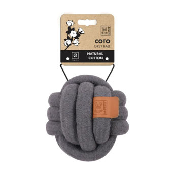 Imagen de Juguete Para Perro M-PETS Pelota Coto Gris 6.5 cm