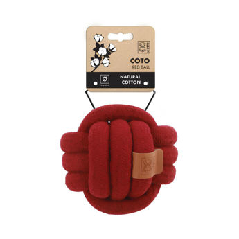 Imagen de Juguete Para Perro M-PETS Pelota Coto Roja - 6.5 cm