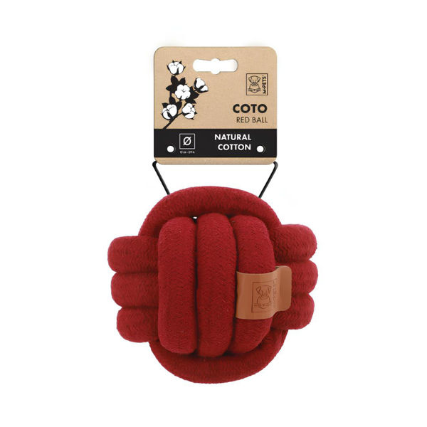 Imagen de Juguete Para Perro M-PETS Pelota Coto Roja - 6.5 cm
