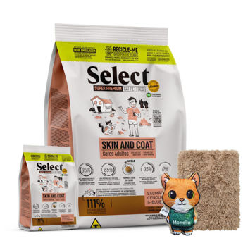 Imagen de Alimento SELECT BY MONELLO Gato Adulto Skin and Coat 7 kg + Regalo