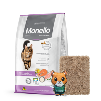 Imagen de Alimento MONELLO Gato Adulto Castrado Sabor Perú y Salmón 10.1 kg + Regalo