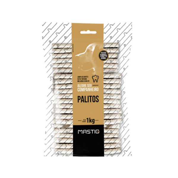 Imagen de Snack Para Perro MASTIG Palitos De Cuero 6 mm Natural 1 Kg