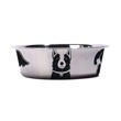 Imagen de Comedero Para Perro M-PETS Petjoy Dogfamily Grande Blanco y Negro - 1650 ml