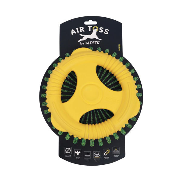 Imagen de Juguete Para Perro M-PETS Air Toss Rueda Flotante - Amarilla