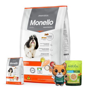 Imagen de Alimento MONELLO Perro Adulto Raza Pequeña Sabor Pollo 15 kg + Regalo