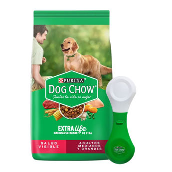 Imagen de Alimento DOG CHOW Perro Adulto Raza Mediana y Grande 21 Kg + Regalo