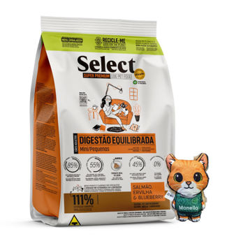 Imagen de Alimento SELECT BY MONELLO Digestión Equilibrada Perro Adulto Raza Mini y Pequeña 7 kg + Regalo
