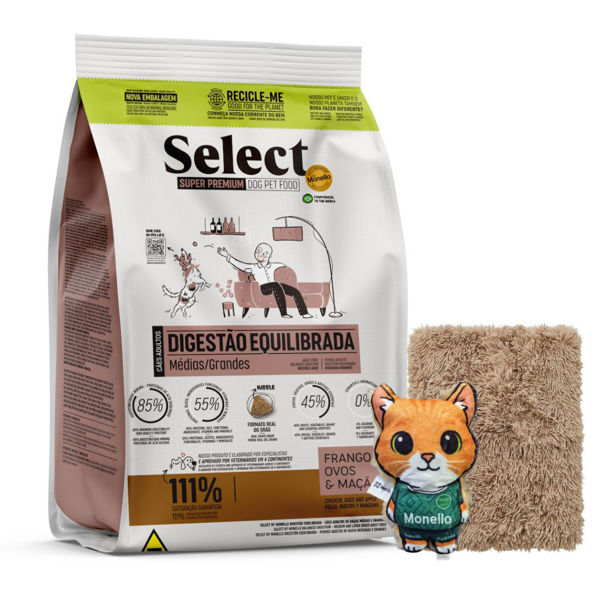 Imagen de Alimento SELECT BY MONELLO Perro Adulto Raza Mediana y Grande 15 kg + Regalo