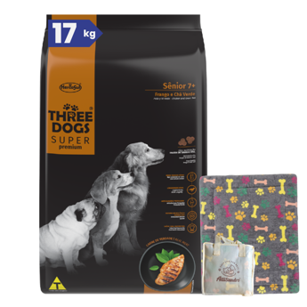 Imagen de Alimento THREE DOGS Perro Super Premium Senior 15 + 2 kg + Regalo