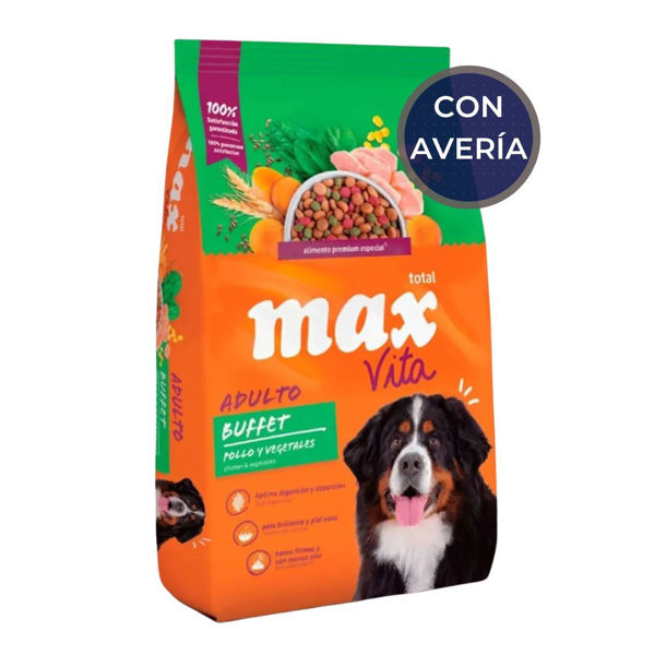 Imagen de Alimento MAX Buffet Vita Perro Adulto 20 kg + 2 kg / Con Avería