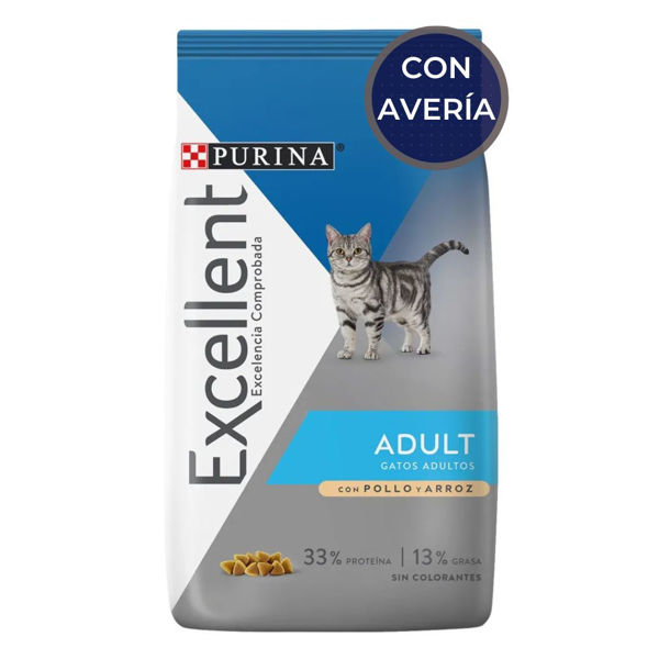 Imagen de Alimento EXCELLENT Gato Adulto 7.5 kg / Con Avería