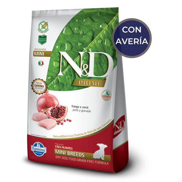 Imagen de Alimento NYD Perro Prime Cachorro Raza Pequeña 2.5kg / Avería
