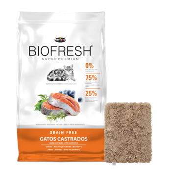 Imagen de Alimento BIOFRESH Gato Castrado Salmón 7,5 kg + Regalo