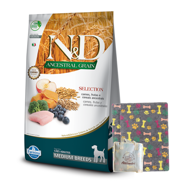 Imagen de Alimento NYD Perro Ancestral Grain Adulto Medium Raza Mediana 15 kg + Regalo