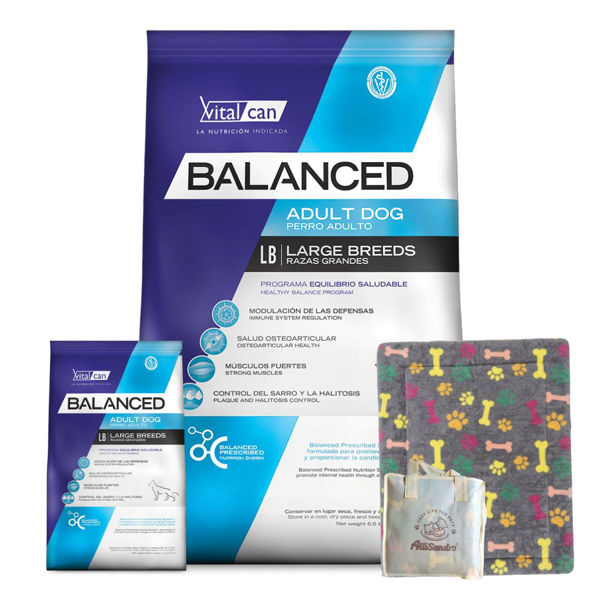 Imagen de Alimento BALANCED Perro Adulto Raza Grande 23 Kg + Regalo