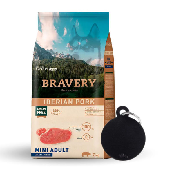 Imagen de Alimento BRAVERY Perro Adulto Raza Pequeña Iberian Pork 7 Kg + Regalo