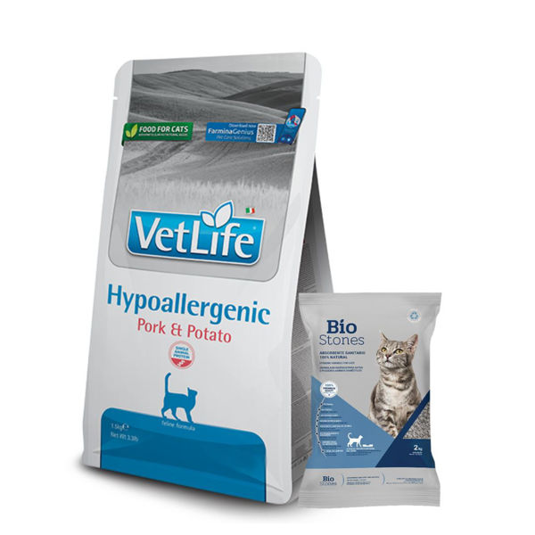 Imagen de Alimento VET LIFE Gato Hipoalergénico 2 Kg + Regalo