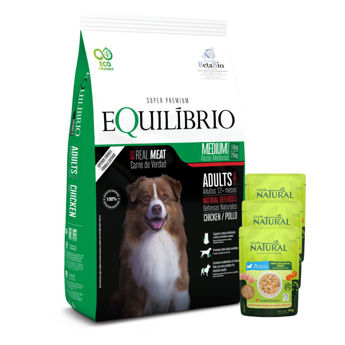 Imagen de Alimento EQUILIBRIO Perro Adulto Raza Mediana 15 kg + Regalo