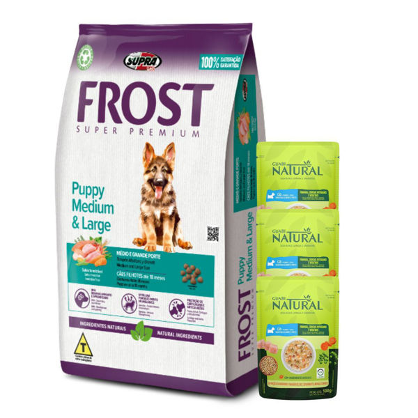 Imagen de Alimento FROST Perro Cachorro Raza Grande 15 + 2 kg + Regalo