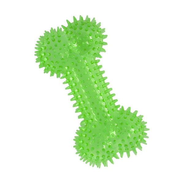 Imagen de Juguete Para Perro PEPITO Hueso En Tpr Verde 17 cm