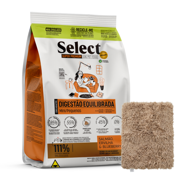 Imagen de Alimento SELECT BY MONELLO Digestión Equilibrada Perro Adulto Raza Mini y Pequeña 7 kg + Regalo