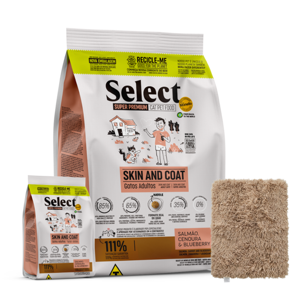 Imagen de Alimento SELECT BY MONELLO Gato Adulto Skin and Coat 7 kg + Regalo