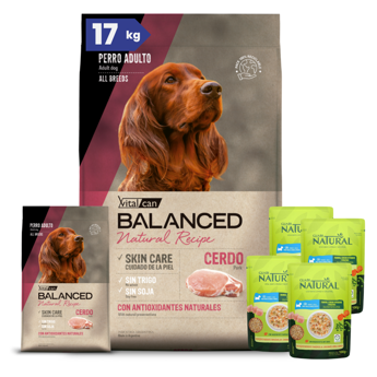 Imagen de Alimento VITALCAN Perro BALANCED Adulto Cerdo 15 + 2 kg + Regalo