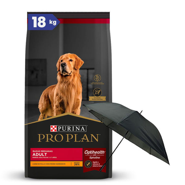 Imagen de Alimento PROPLAN Perro Adulto Raza Mediana 15 + 3 kg + Regalo